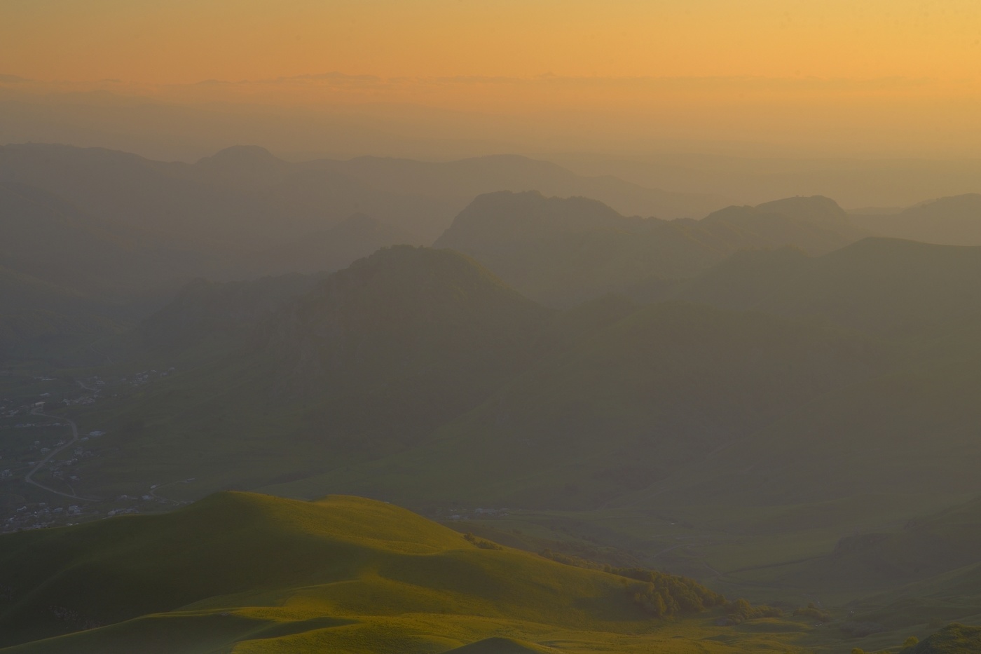 Закат в горах