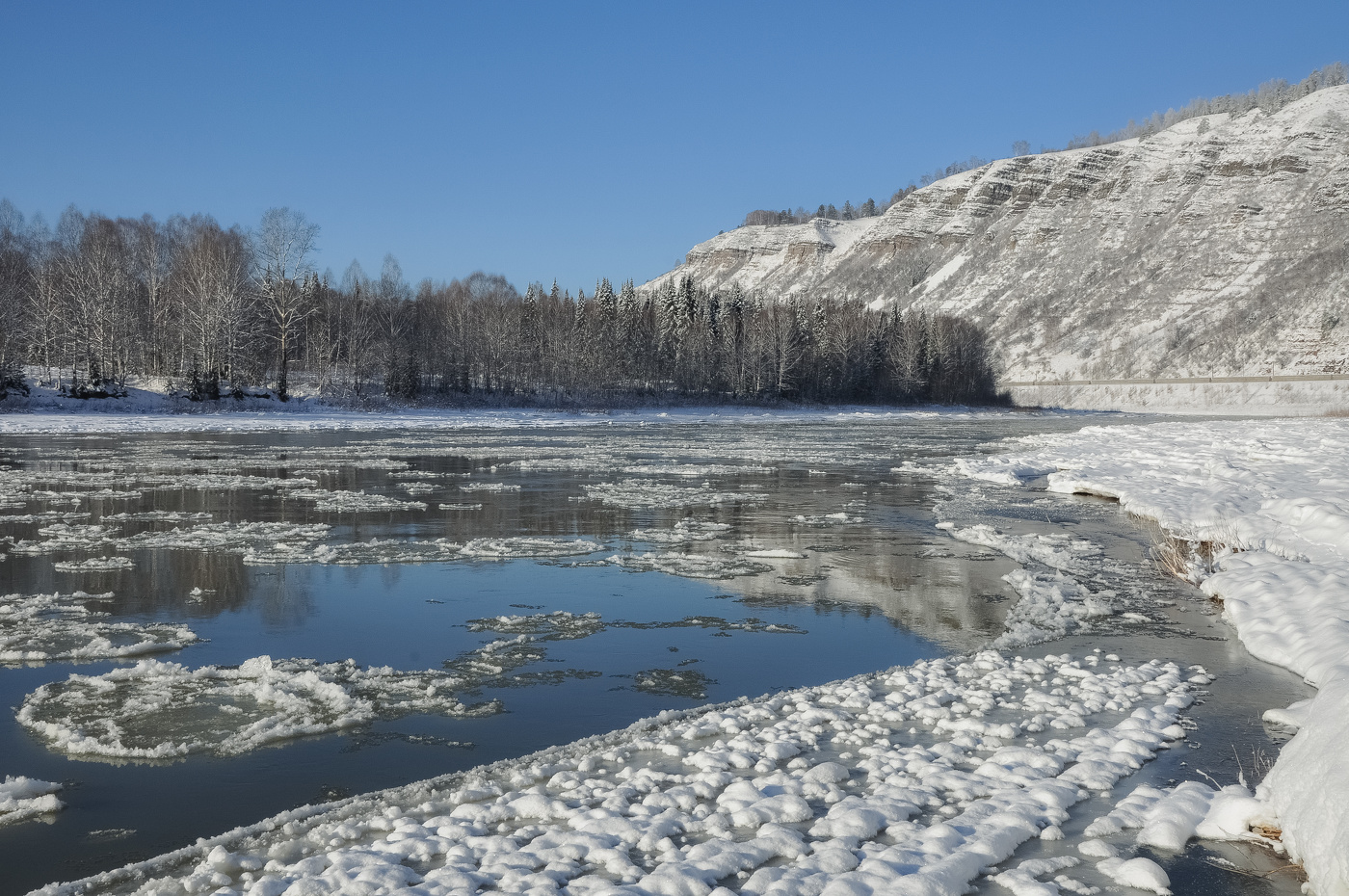 Ноябрьская оттепель на реке