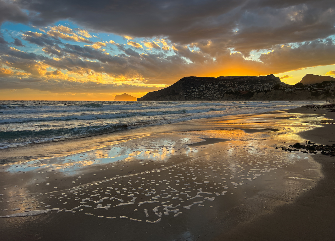 На закате...