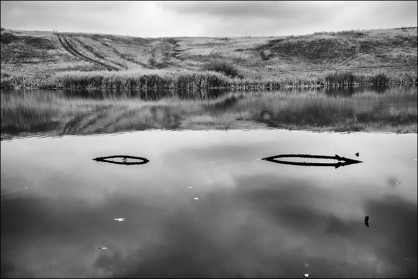 пейзаж с водоёмой