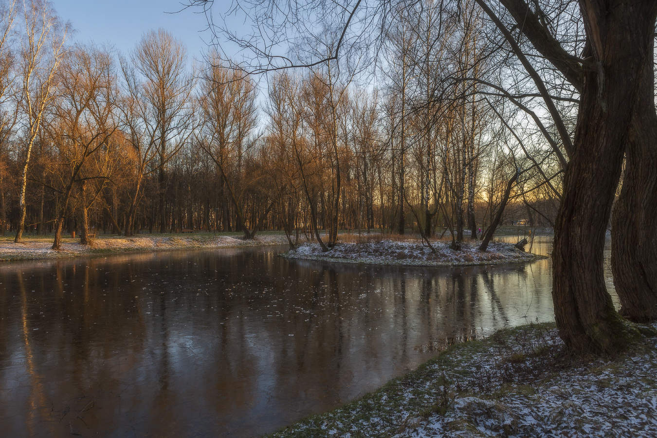 "Есть в графском парке чёрный пруд..."