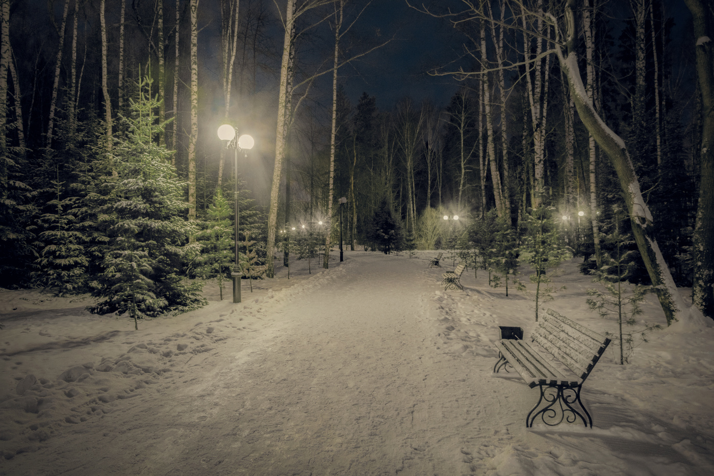 Вечер. Декабрь.