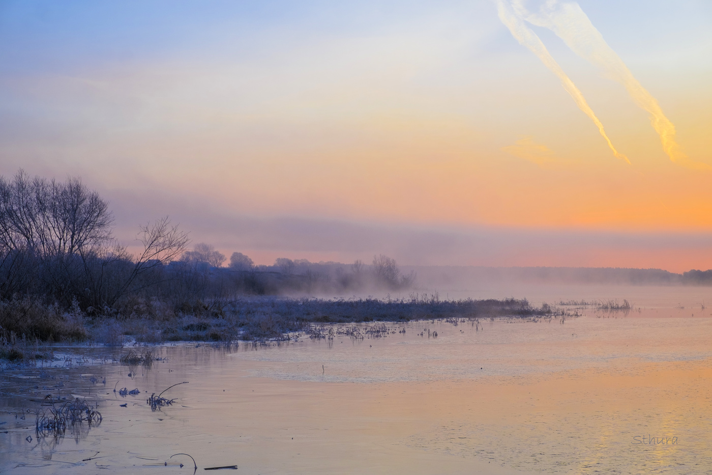 Морозное утро.