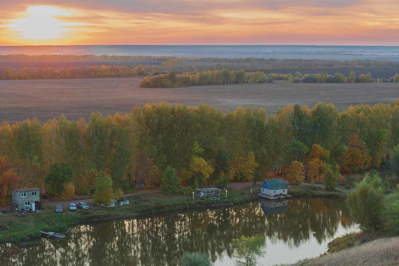 Пруд для рыбалки...