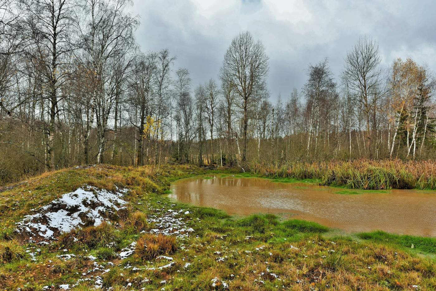 "Погода становилась хуже, казалось снег идти хотел..."