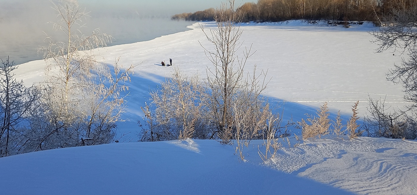 рыбаки на Оби