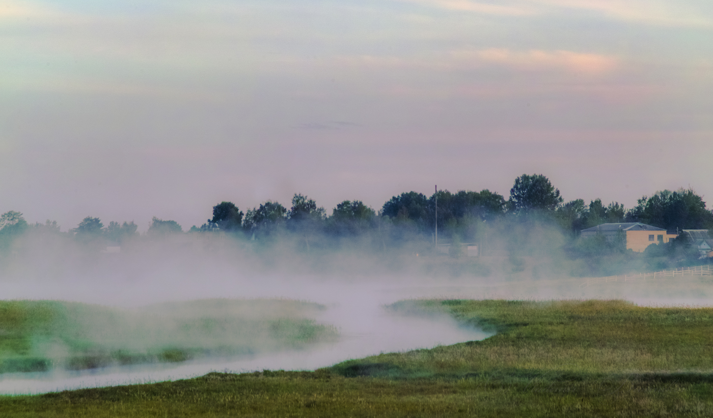 Белое облако тумана