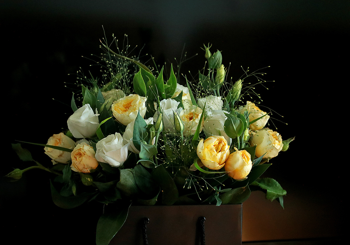 Букетик в коробке