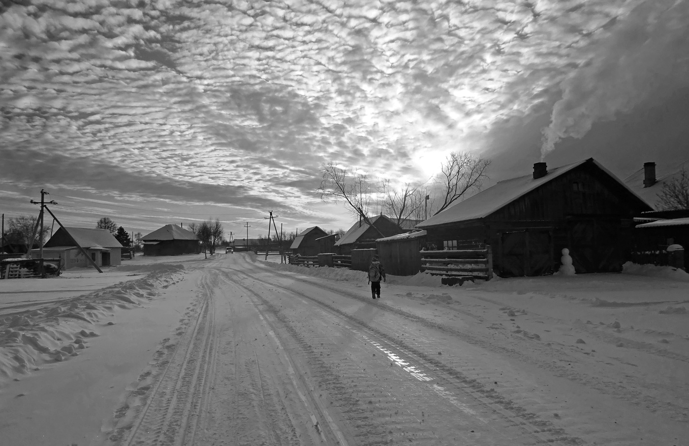 Сибирская зимняя глубинка