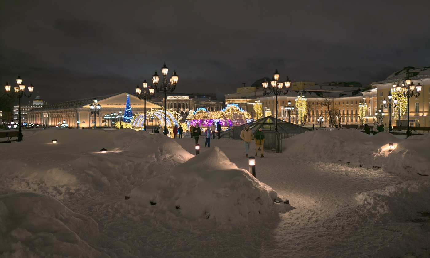 На Манежной площади в Москве