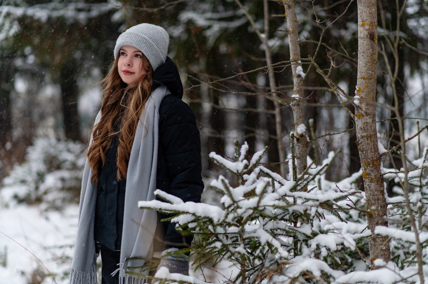 Юлиана в снегу