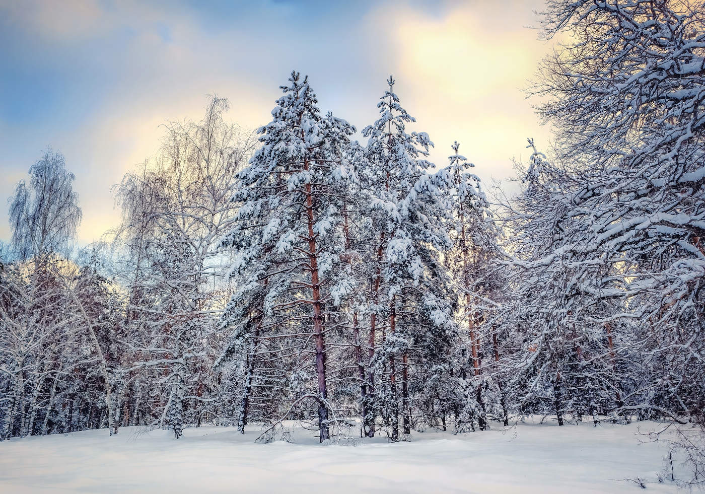 Краски зимнего вечера.