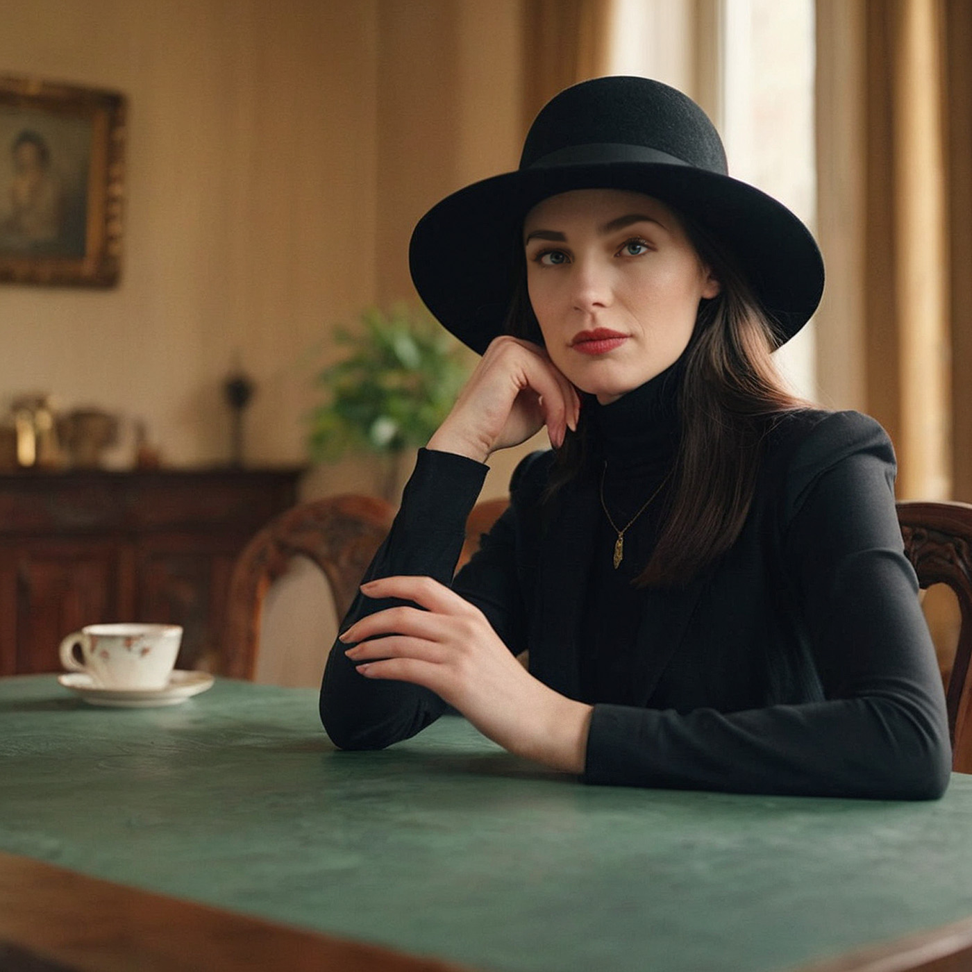 Женщина в черном.