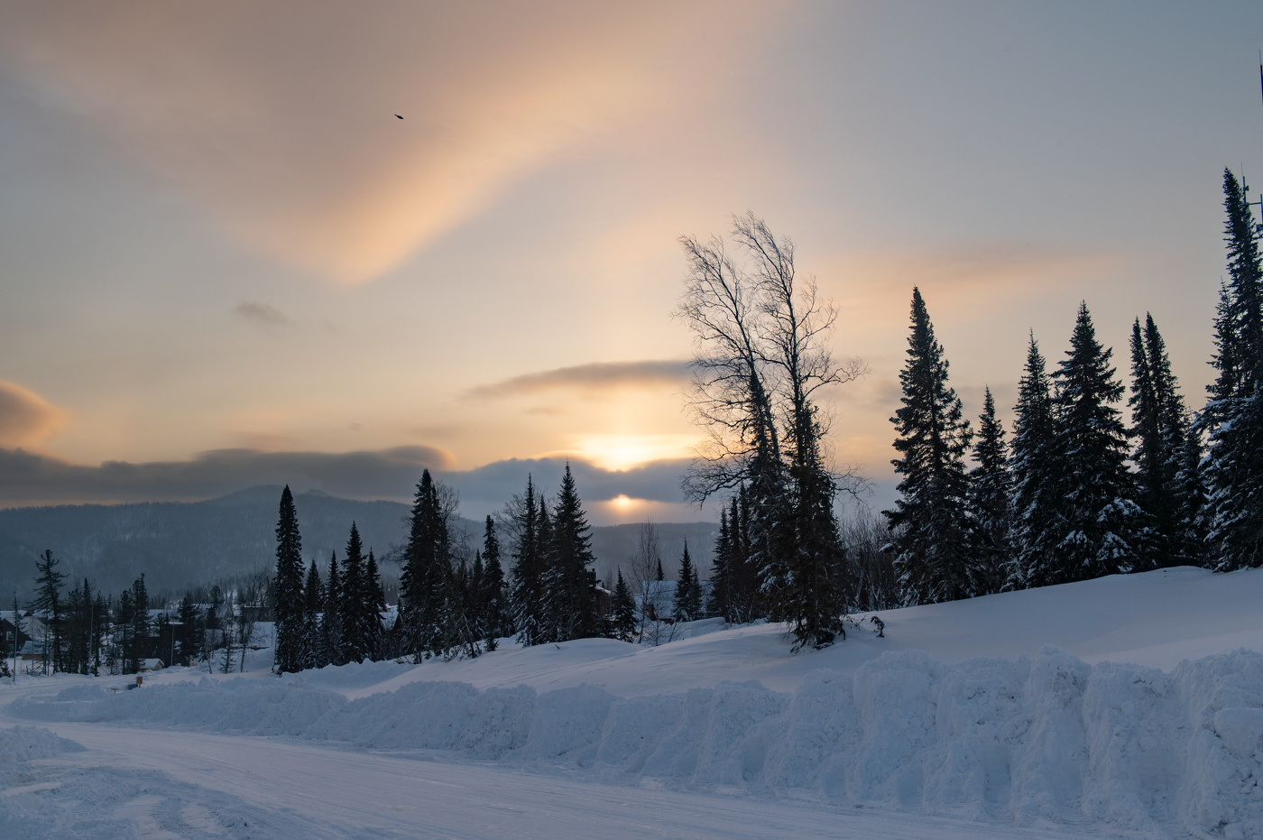 Рассвет на горном курорте