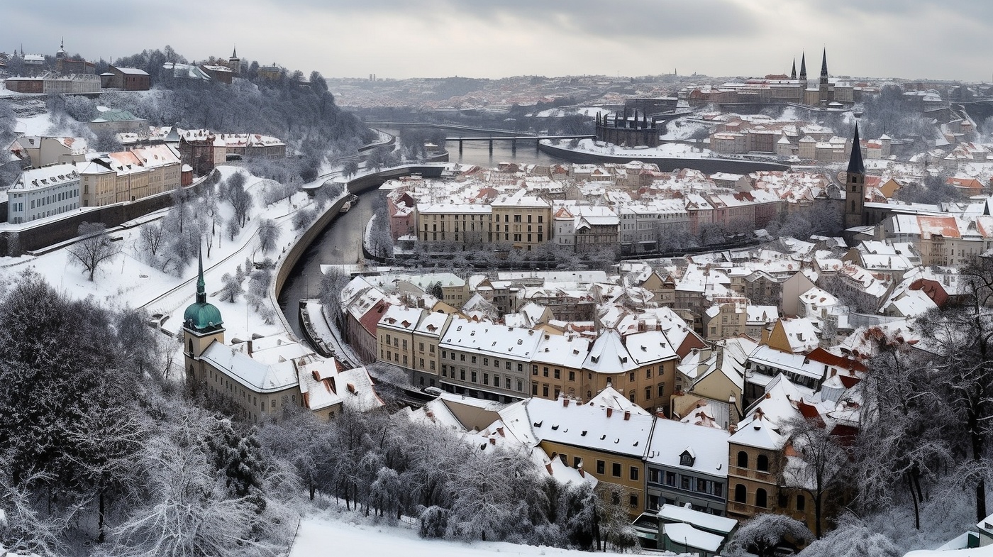 Зимняя Прага