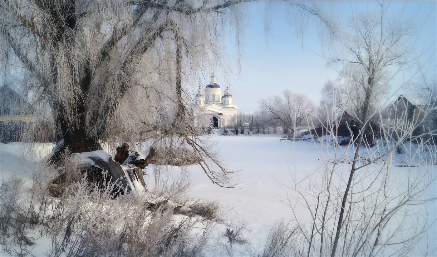 Зимой в деревне