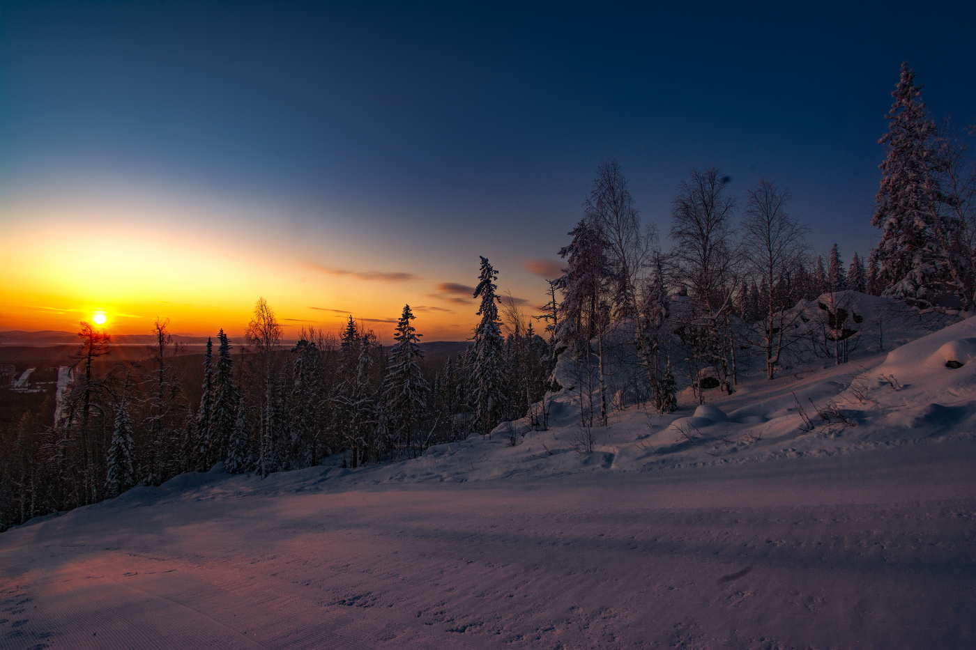 Утро на склоне