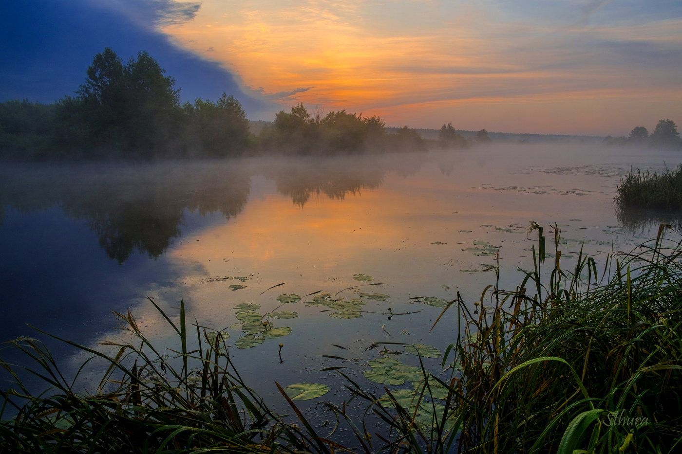 Туча на рассвете.