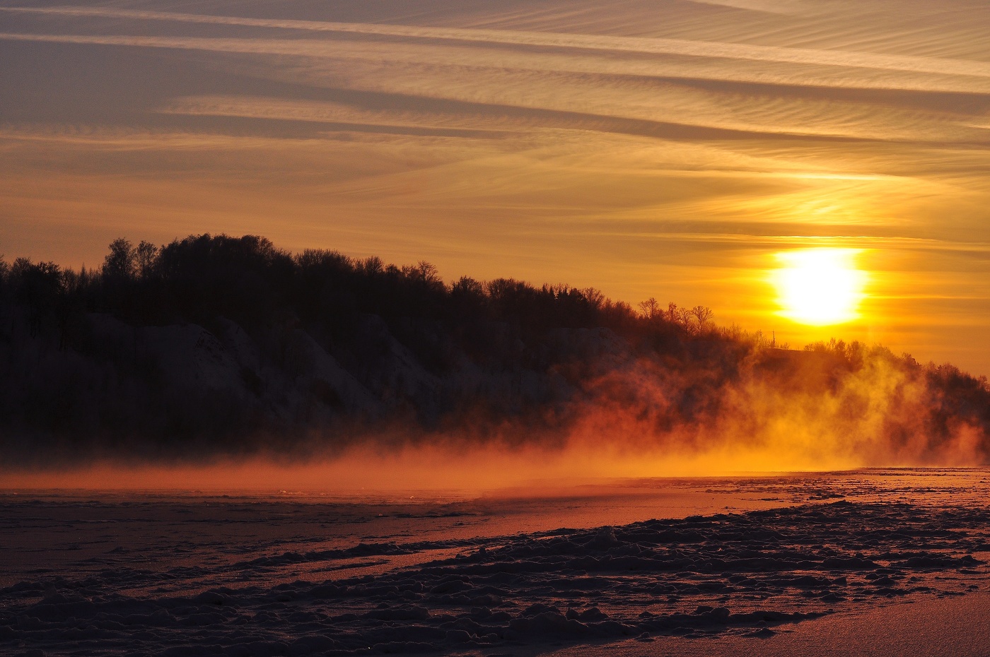 Зимний вечер.