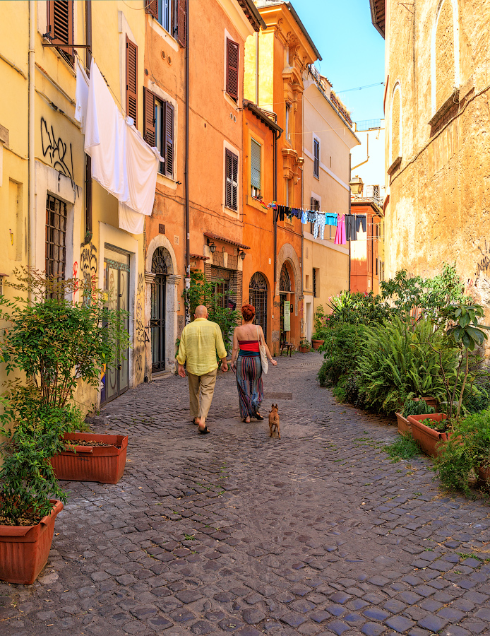 Прогулка по старинным римским улочкам