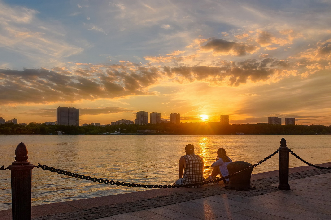 Закат над Москвой-рекой