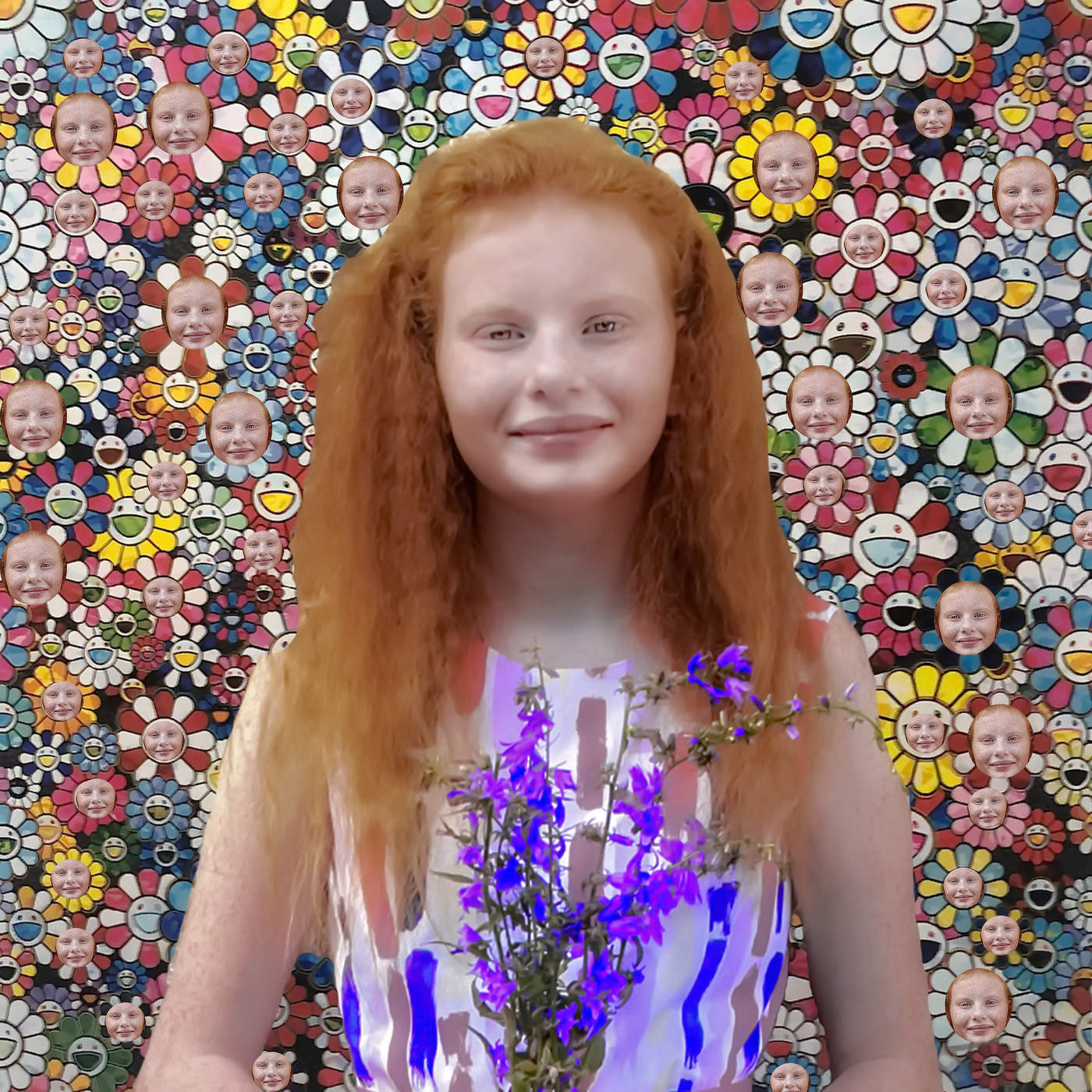 Марго и Мураками. Оммаж на работу Такеши Мураками.