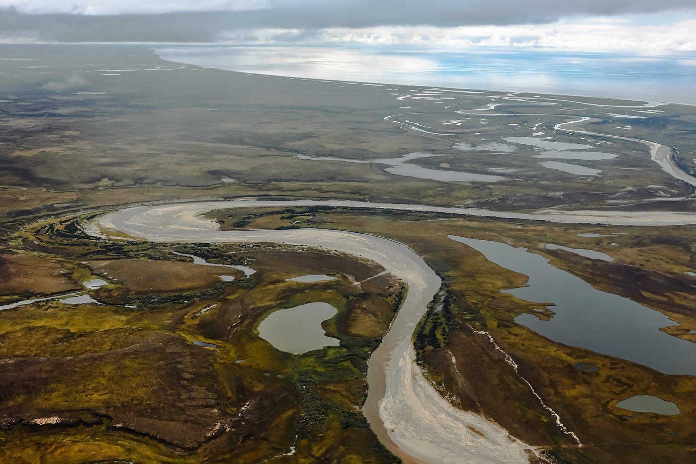 Подлетая к Обской губе