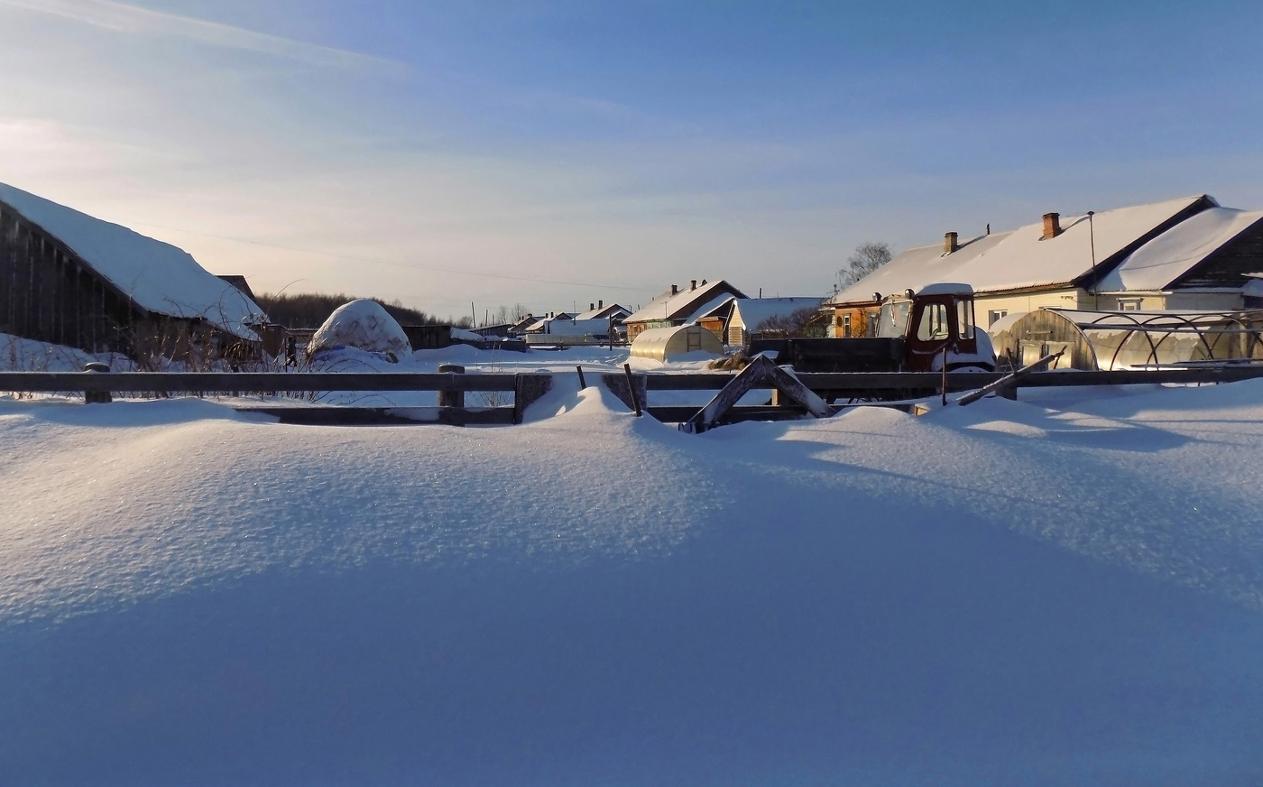 Деревенская зима