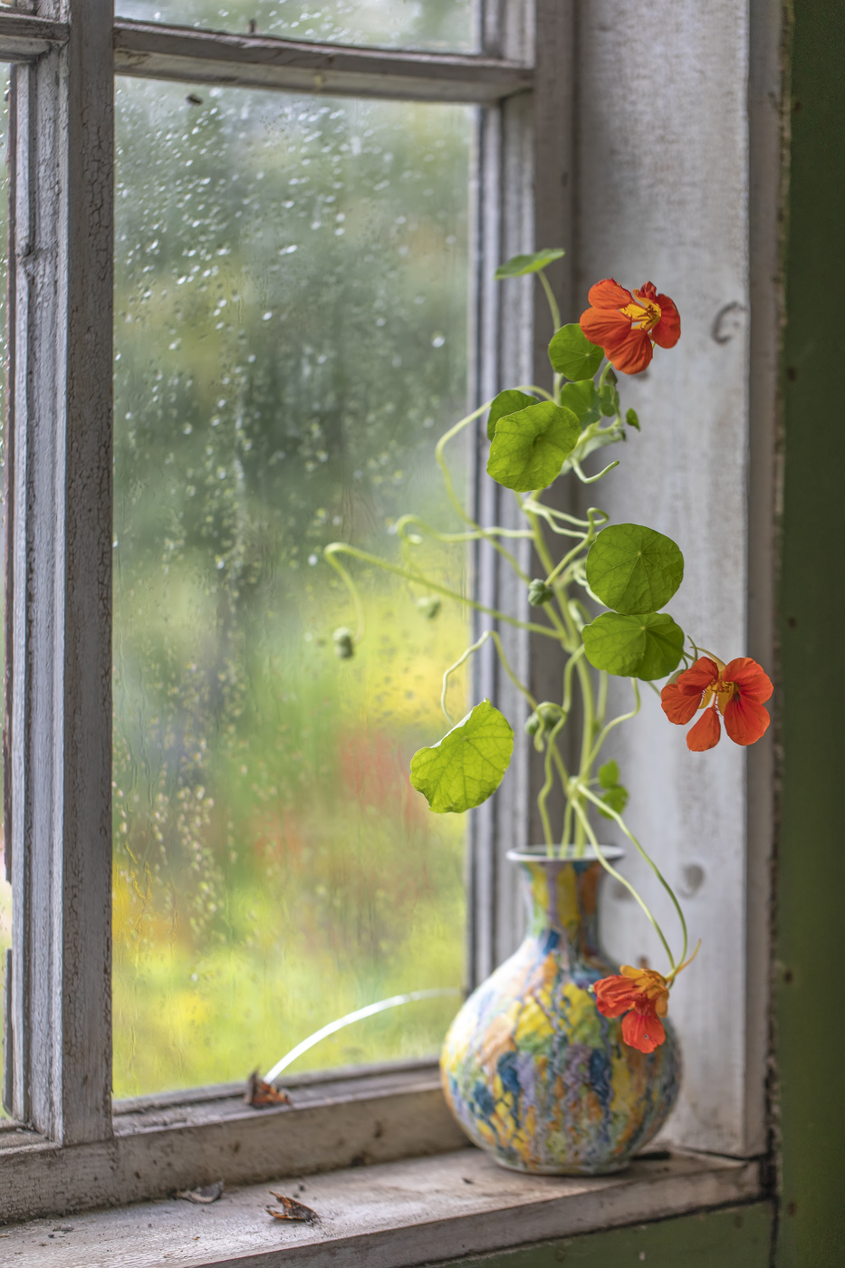 На старом окне...