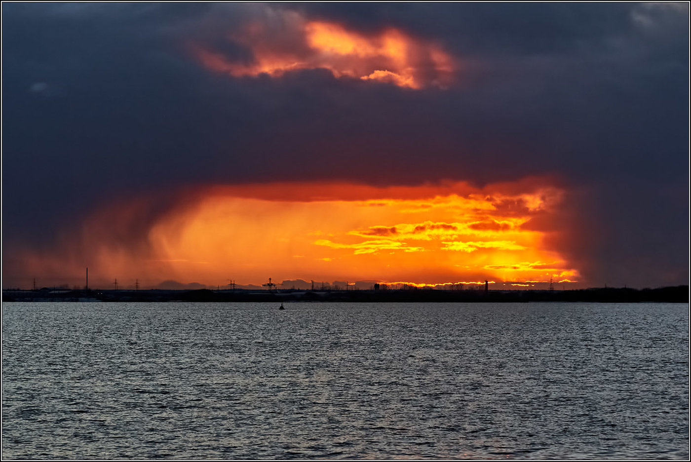 Закат на Северной Двине.