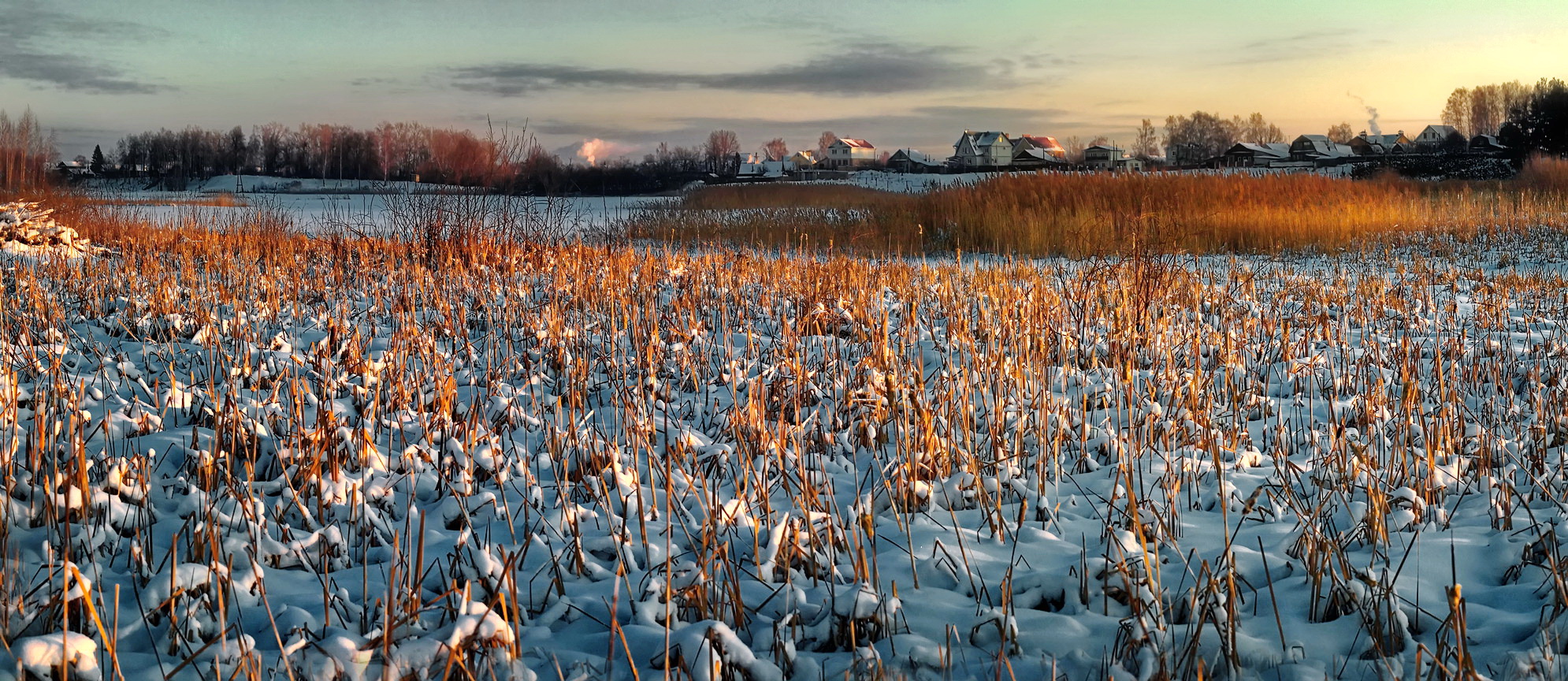 Озерко на закате.