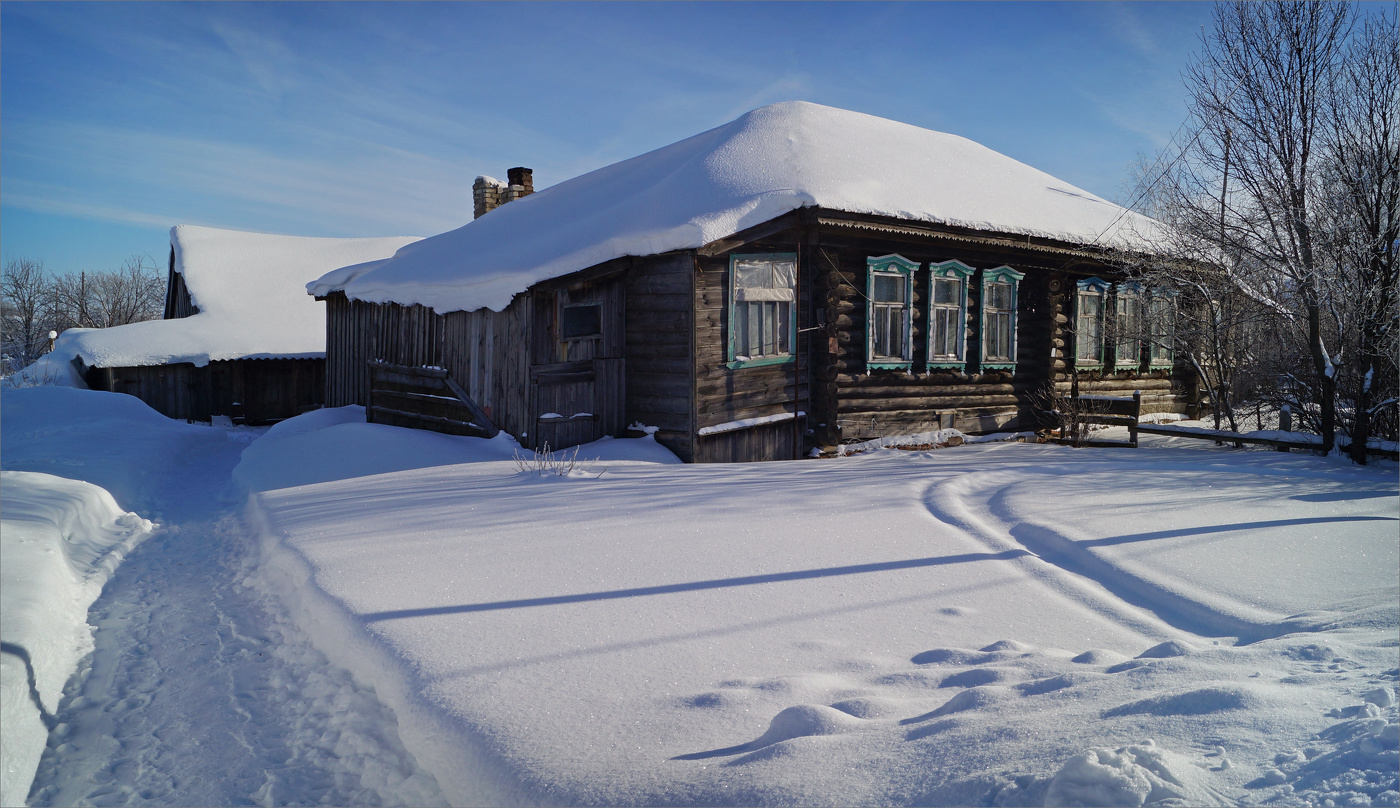 Зимой в деревне