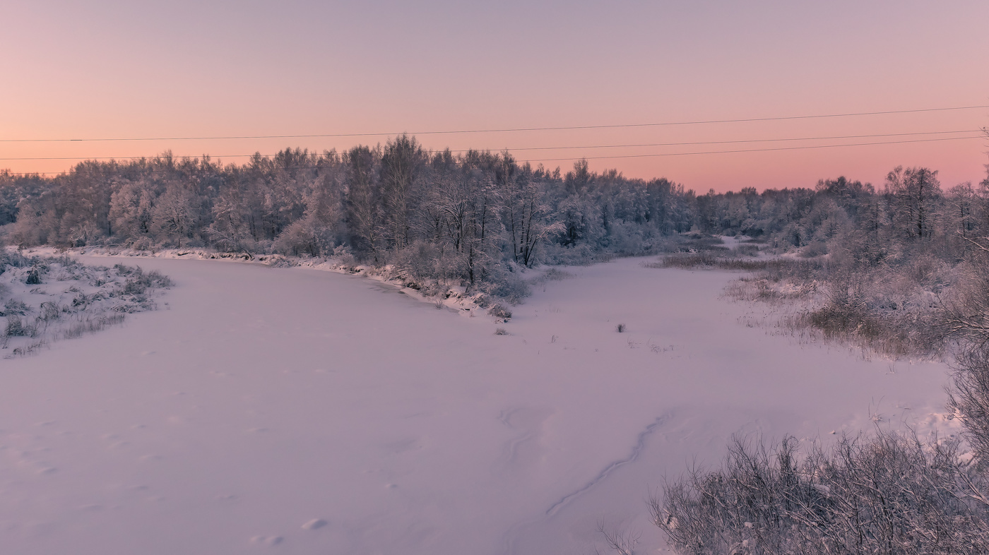 Замороженный вечер.