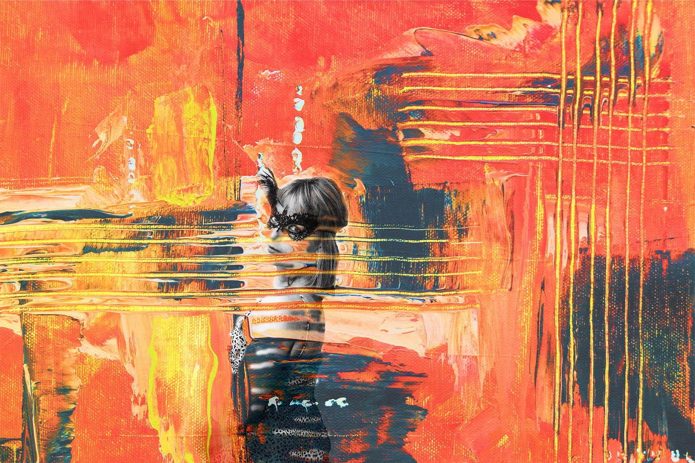 Портрет женщины в маске