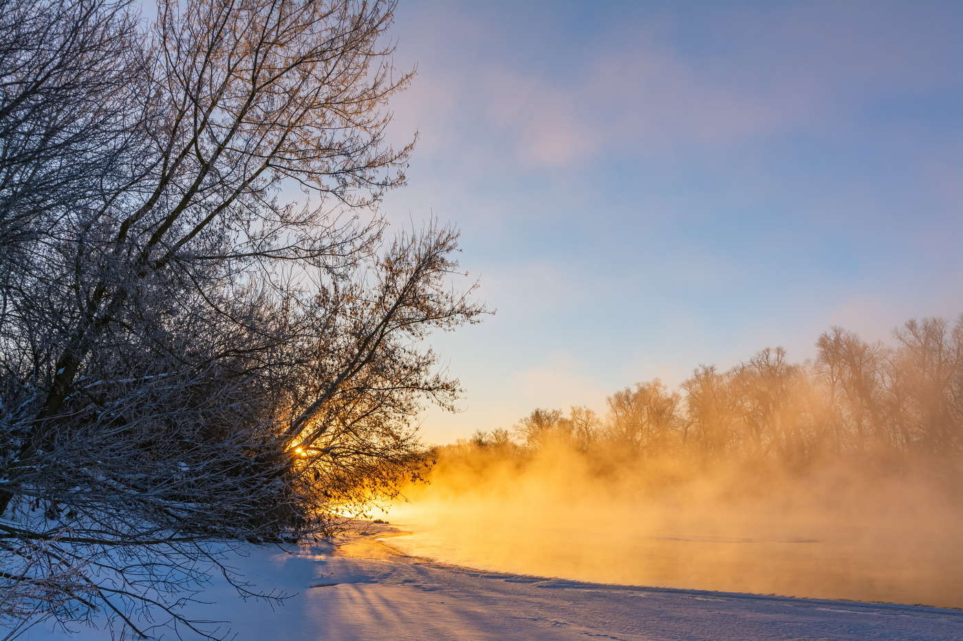 морозный восход