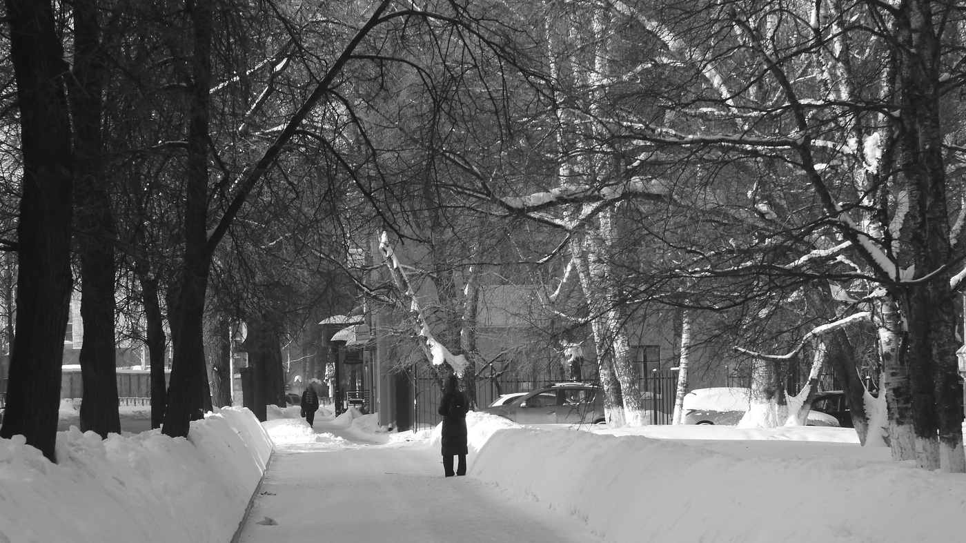 Зима в городе.