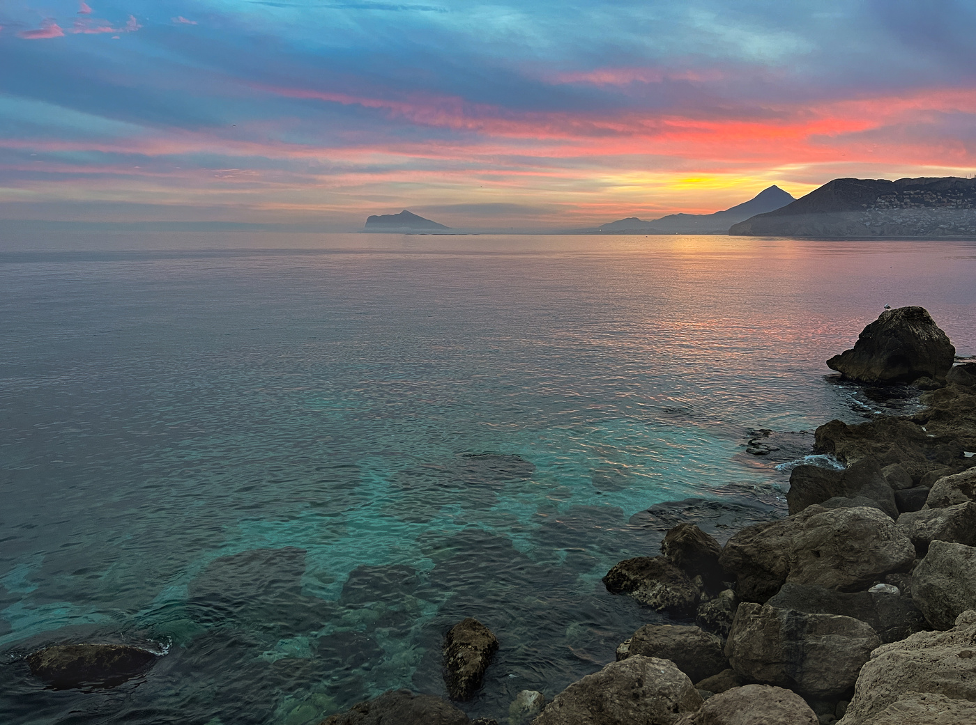 На закате...