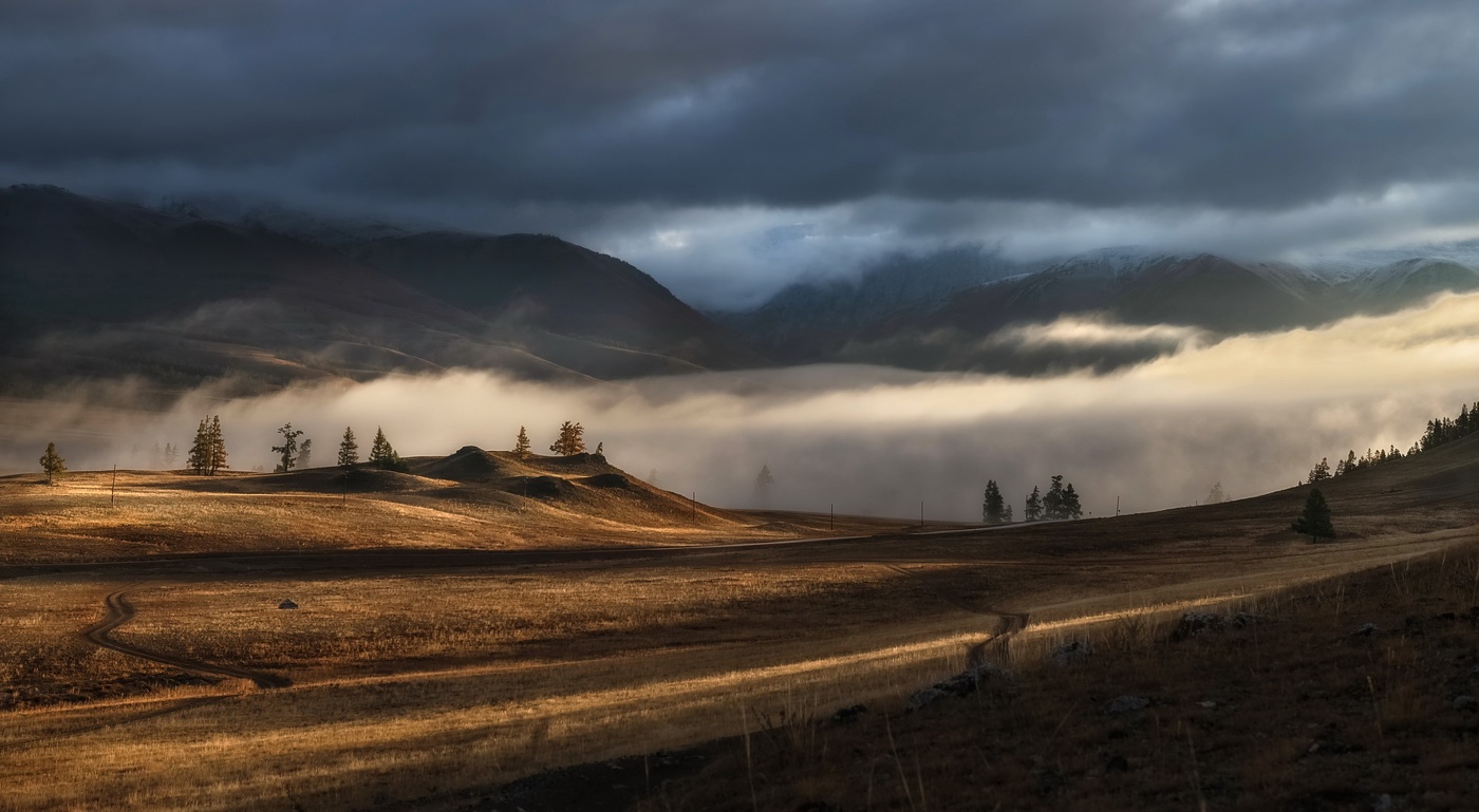 Рассвет в Курайской степи