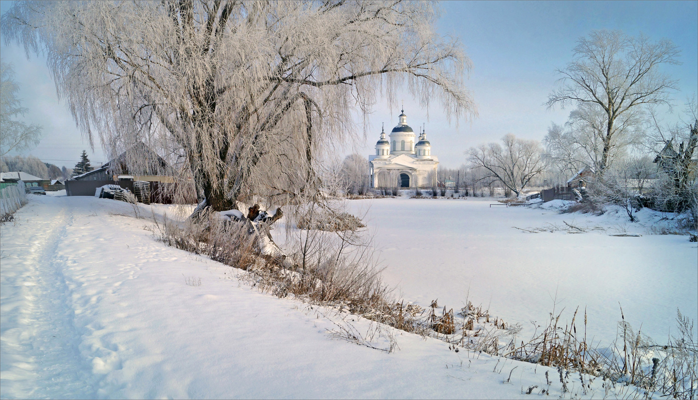 Зимой в деревне