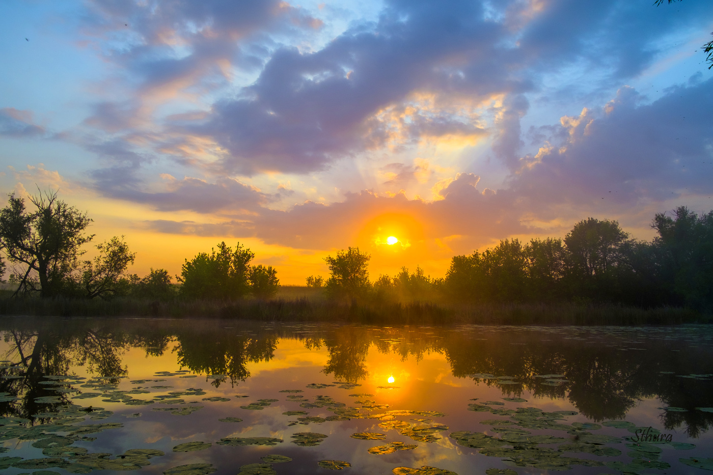 Утренние облака.