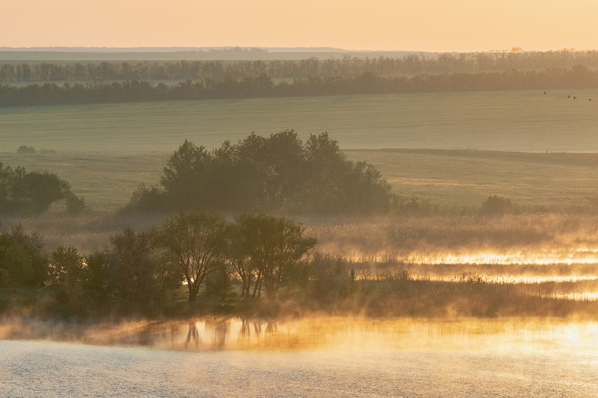 Пар над водой