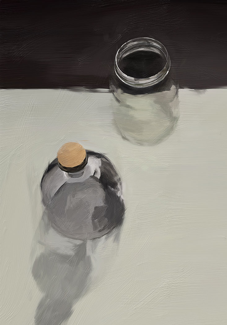 банка и бутылка