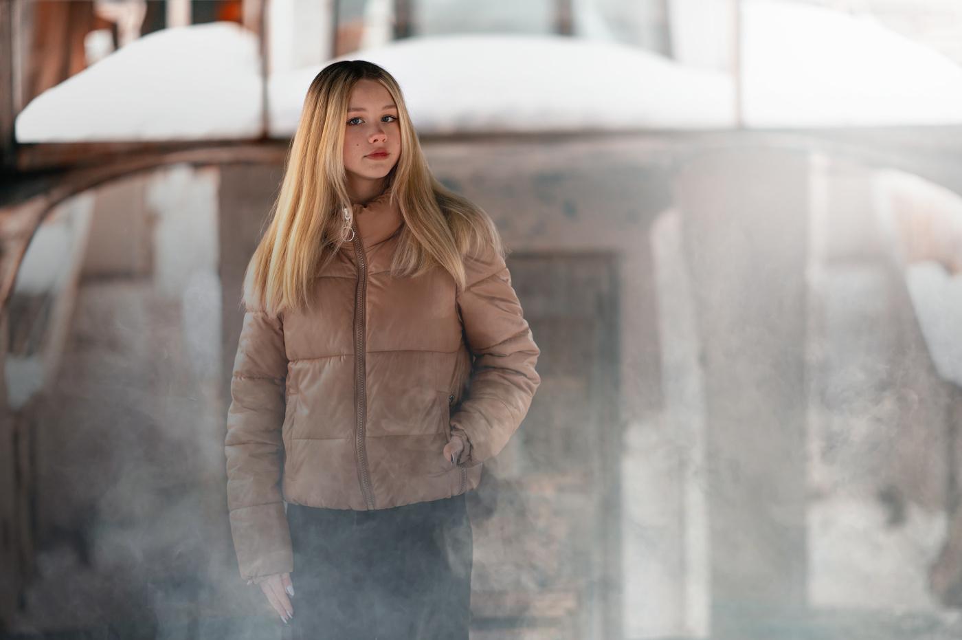 Вероника на заброшке