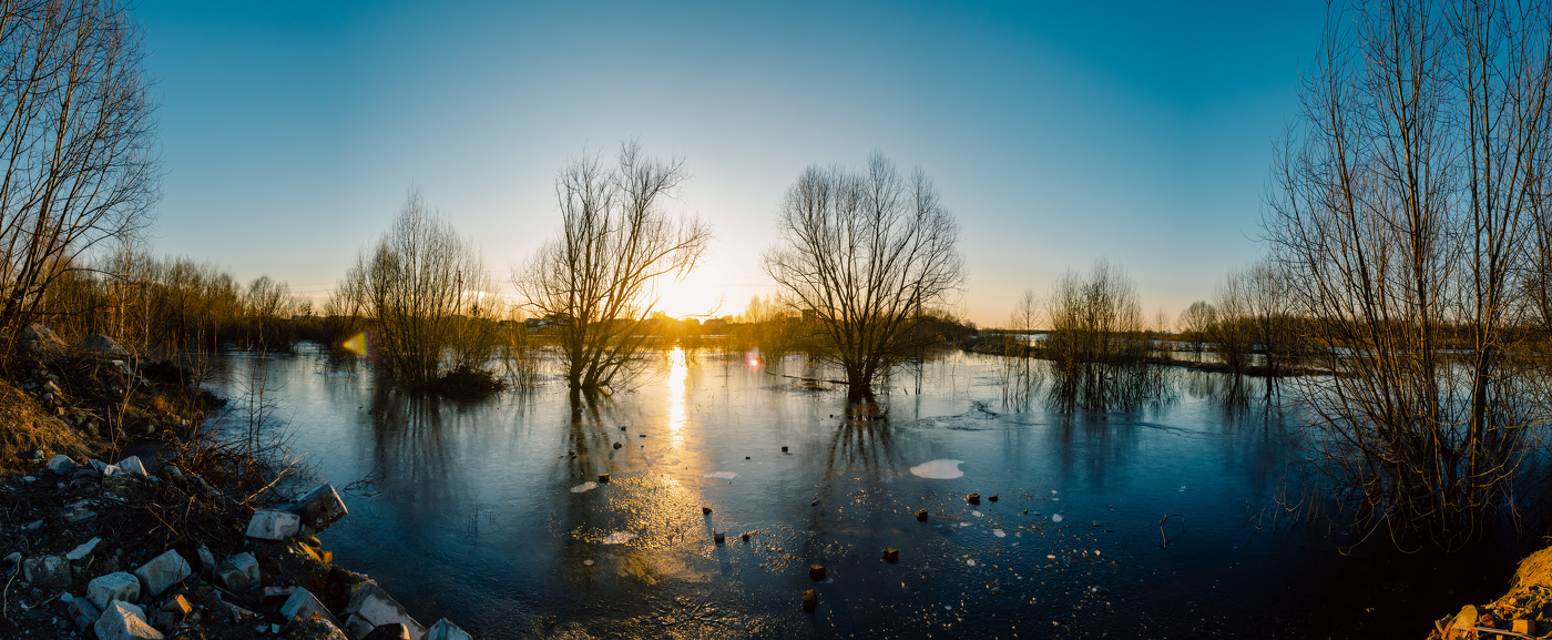 паводок на реке