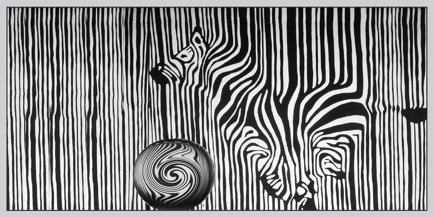 Пушбол 2. ( из серии ,, Путешествие стеклянного шара в ОП- АРТ. " )