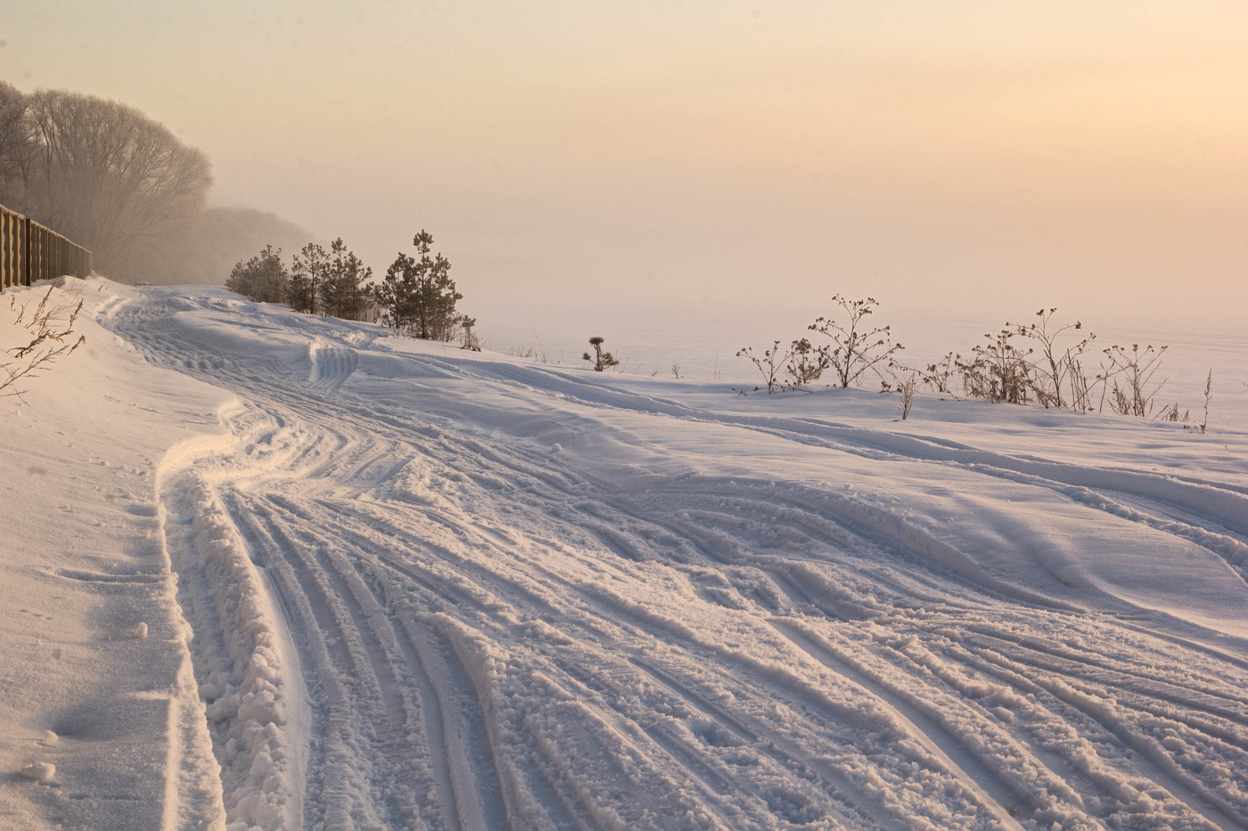 Розовое утро