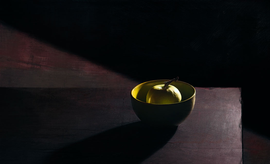 зелёное яблоко