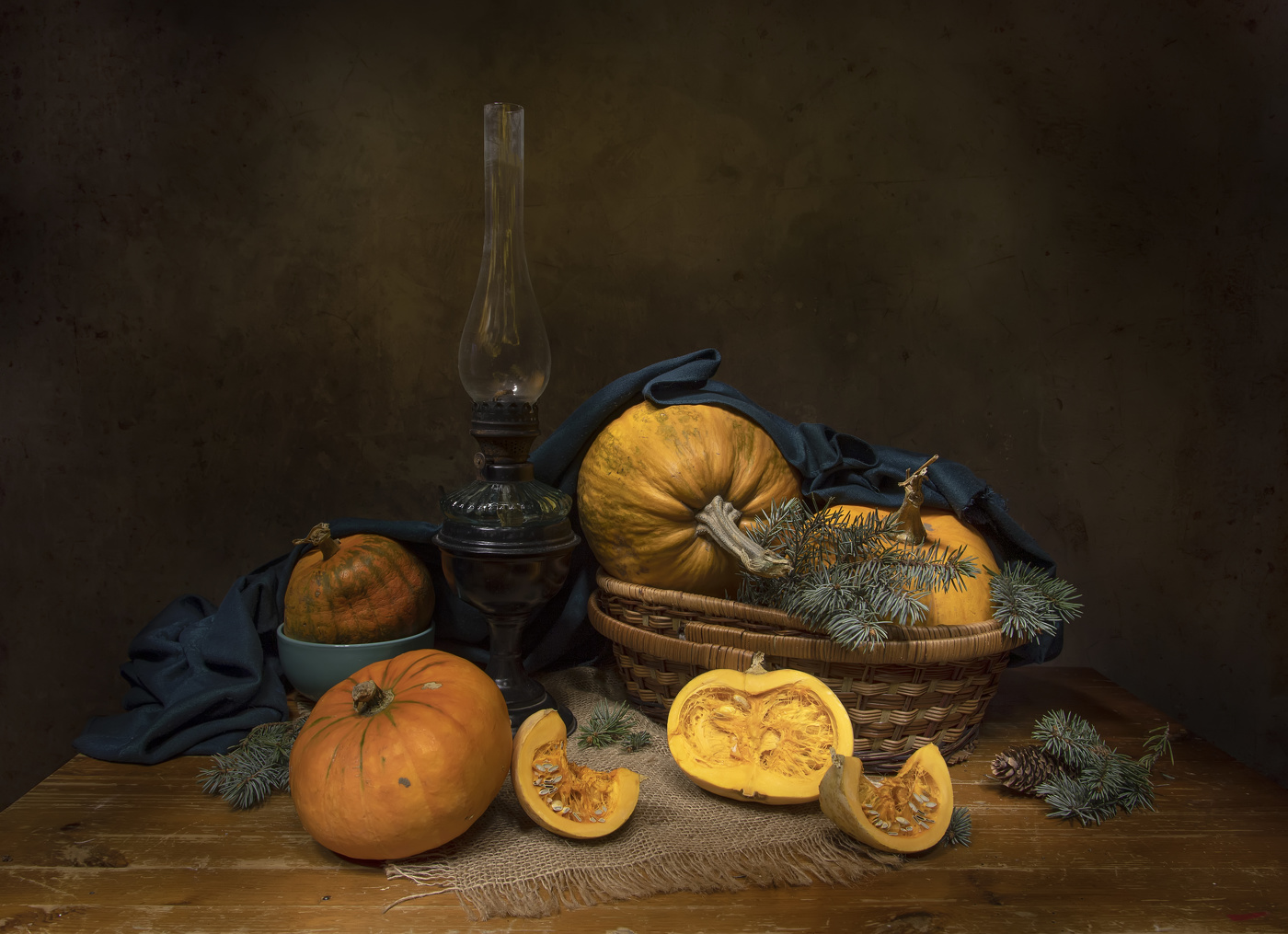 Прошлогодние тыквы...