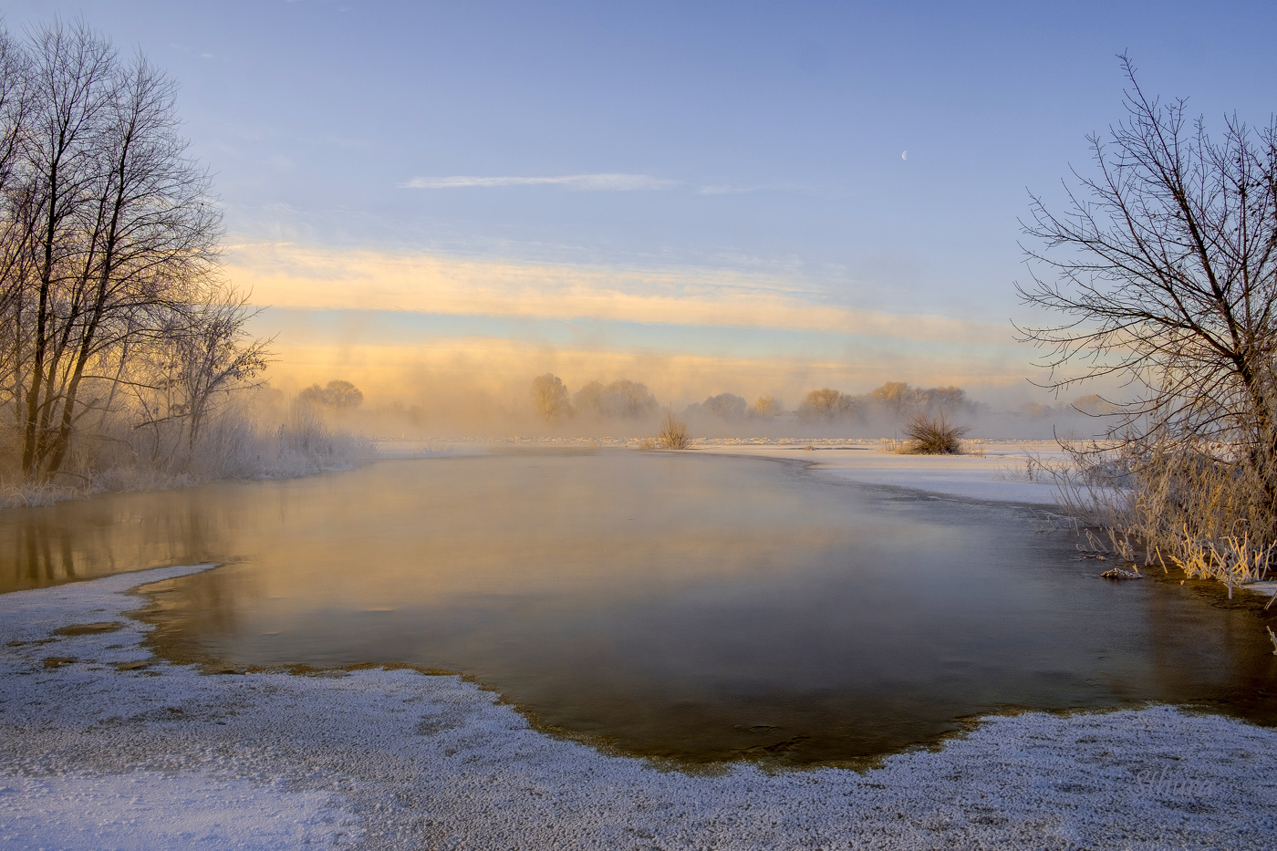 Зимой на Оке.