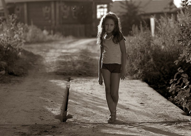 Детские уличные жанровые портреты